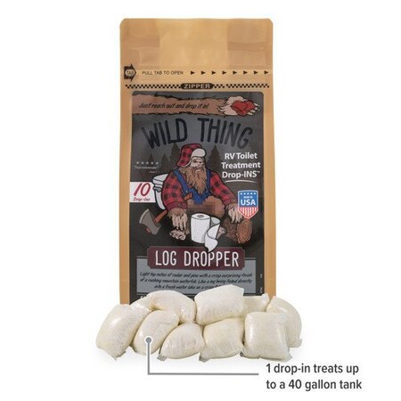 Camco WILD THING, LOG DROPPER DROP-INS, 10/BAG 41471